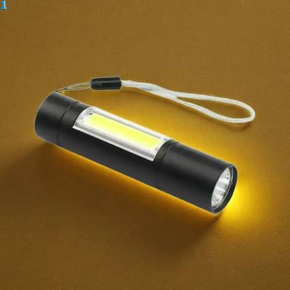 Bydye V176 (ZOOMABLE METAL LED TORCH)3 Modes Flashlight, Super Bright Torch