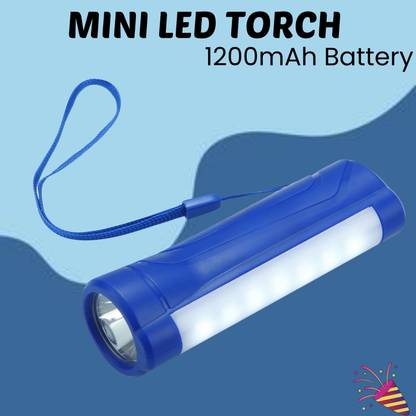 Clairbell USB Rechargeable Portable (LED Torch Light) with COBB Light & LED FlashlightL367 Torch