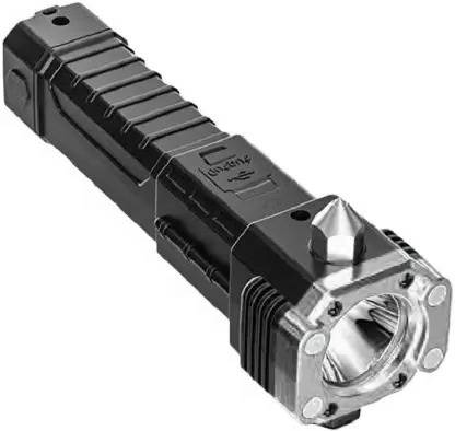 NKL 4Modes LED Torch+Hammer+Seat Belt Cutter+Power Bank 189 12 hrs Torch Emergency Light