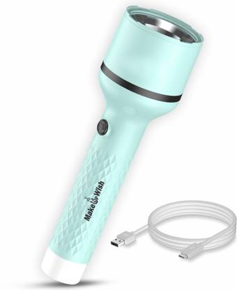 Make Ur Wish Rechargeable Portable Emergency Torch Light With 4 Mode Light Type C Fast Charge Torch