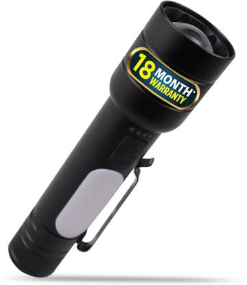 iBELL FL8375S Flashlight, Powerbank Function, Telescopic Zoom, 10W Multifunction Light Torch