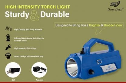 STARDEEP 125W ECO Plus LED Light 4.5 amp. Battery with belt fuse Control Torch