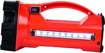 Noble Commando Torch Flashlight, Long Distance Battery- 6volt Waterproof (Red) Torch