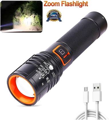 Zeno volt 035 Zoomable 5Mode(High,Medium,Low,Strobe, 700M Powerfull ZOOMABLE Torch