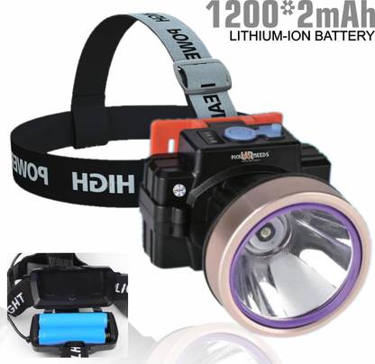 Pick Ur Needs 150 Watt Laser Rechargeable Headlamp With 2400 mAh Lithium Battery Type C Charge Torch
