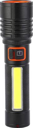 MZ 035C (ZOOMABLE LED METAL )5 Modes Flashlight, Super Bright Cree with COB Torch