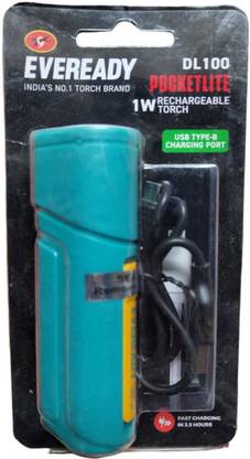 EVEREADY DL 100 POCKETLITE 1W rechargeable torch Torch