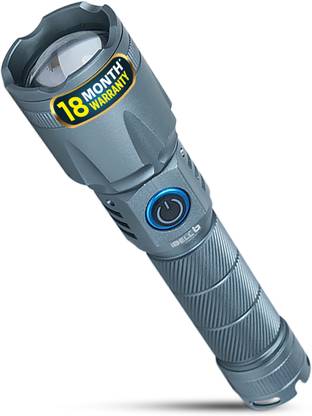 iBELL FL8350S Rechargeable Flashlight, Long Beam, Multi Light Modes, Telescopic Zoom Torch