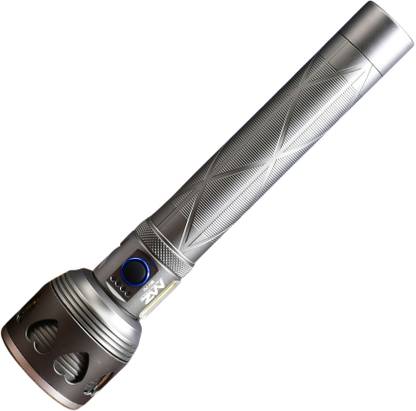 MZ M979 (RECHARGEABLE LED METAL TORCH) 300W Zoomable, 10 Modes Flashlight, 5500mAh Torch