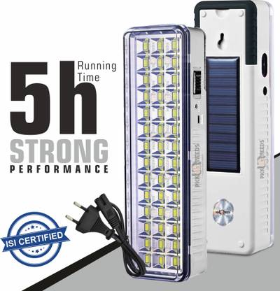 Pick Ur Needs Rechargeable Solar Extra Bright 42 SMD LED Light With DC/Solar Charging Portable Torch