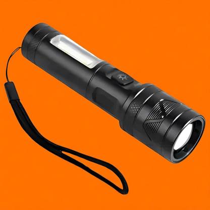 Nilesawar X478 (Rechargeable LED Metal Torch) Zoomable with 3 Modes Flashlight Torch