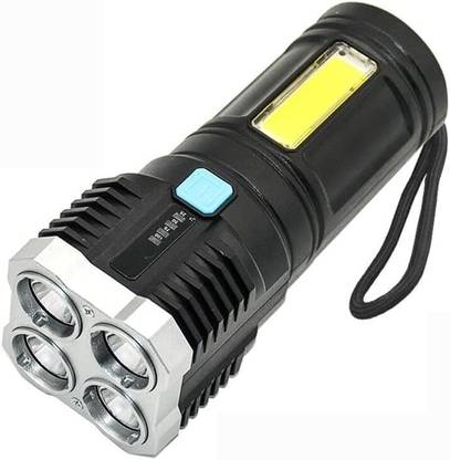 jazam A4 Portable Rechargeable Torch Cum Lamp Led Flashlight,Super Bright Led Smart Torch