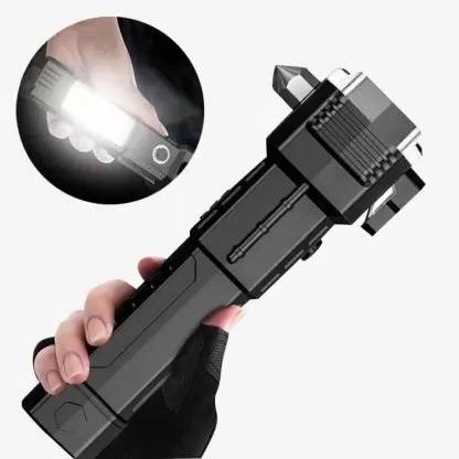 NKL 4Modes LED Torch+Hammer+Seat Belt Cutter+Power Bank 181 12 hrs Torch Emergency Light