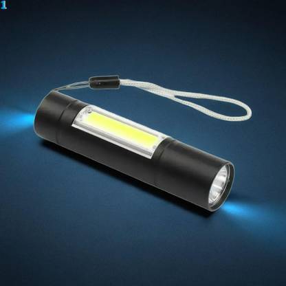 BAYEEN V26 (ZOOMABLE METAL LED TORCH)3 Modes Flashlight, Super Bright Torch