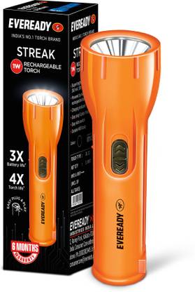EVEREADY Tejas DL 87 1W Handheld LED Torch