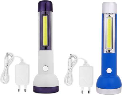 STARDEEP SD-1703 Rechargeable LED Flashlight Lithium-ion Battery with Side COB 4 MODES Torch