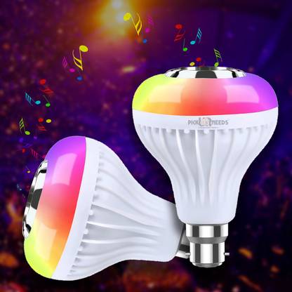 Daily Needs Shop Multicolor LED Light Music Bulb Built-in Speaker With Bluetooth connectivity Torch