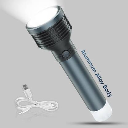 Aubade 2 In 1 Rechargeable Led Home Emergency Tube Light With Spotlight Torch 8 hrs Torch Emergency Light