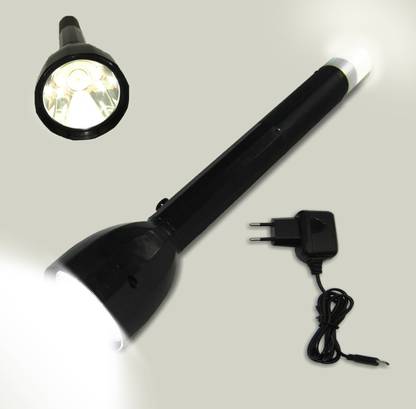 Waken LED Torch Rechargeable 9050 High Low Blinking and cob Light Torch