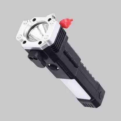 NPU 4Modes LED Torch+Hammer+Seat Belt Cutter+Power Bank_114 10 hrs Torch Emergency Light
