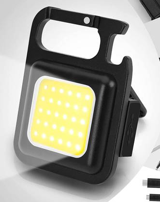 MHAX Multifunction Keychain LED Light with Bottle Opener_Mini_COB Rechargeable 1 hrs Torch Emergency Light