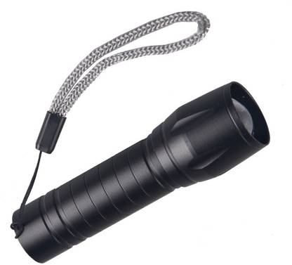 WRADER Portable Mini Hand Torch Light with Zoomable XPE Flashlight Waterproof Home Torch