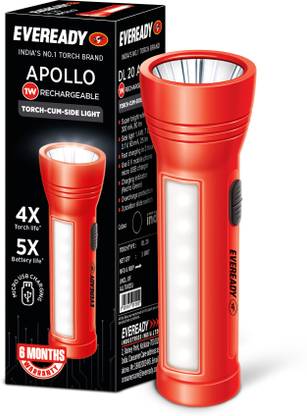 EVEREADY Apollo DL 20 1W LED Torch with Side Light Torch