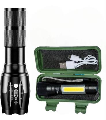fire turtle High Quality LED Flashlight 100 Meter Full Metal Body 3 Modes Torch