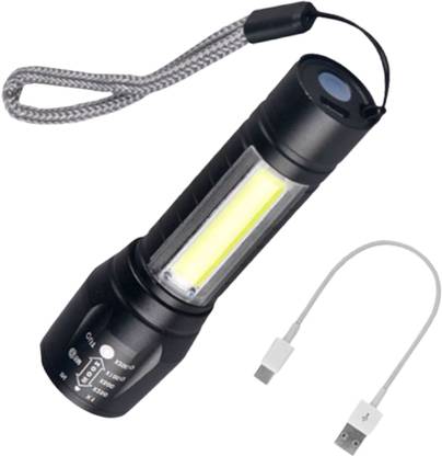 LED FLASHLIGHT Rechargeable Mini USB Light COD 3 Modes Flash Light Torch