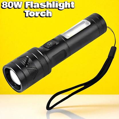 Ziddjeet A65 (ZOOMABLE METAL LED TORCH) 3 Modes Flashlight, Super Bright Torch