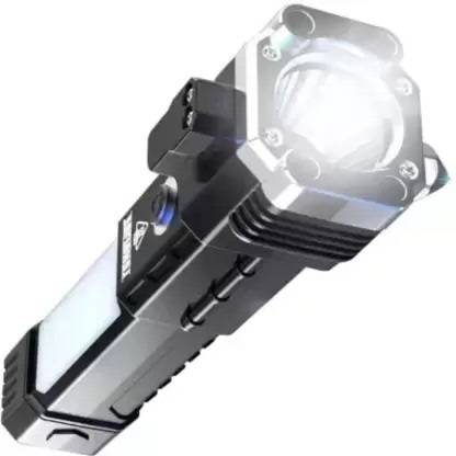 NKPR 4Modes LED Torch+Hammer+Seat Belt Cutter+Power Bank 285 12 hrs Torch Emergency Light