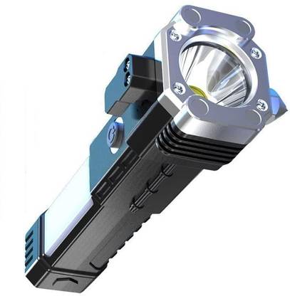 RECTITUDE Multifunctional 8 in 1 Portable LED Impressive Brightness Rechargeable Torch