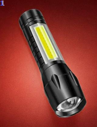 Shamsa V65 (ZOOMABLE METAL LED TORCH)3 Modes Flashlight, Super Bright Torch