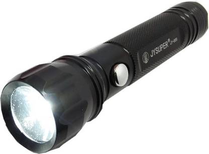 JY SUPER 859 RECHARGEABLE LED METAL MINI TORCH, 2W SUPER LASER LED Torch
