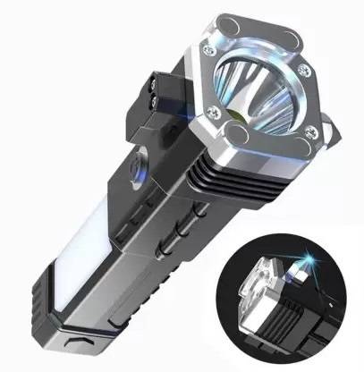 BSVR 4Modes LED Torch+Hammer+Seat Belt Cutter+Power Bank 249 12 hrs Torch Emergency Light