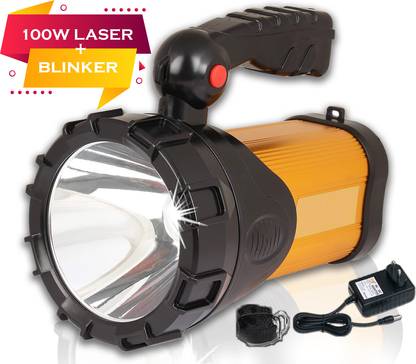 FIRSTLIKE 100W Rechargeable Waterproof Bright Laser Long Range Distance Search Light Torch