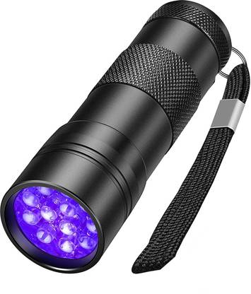 wagela 395NM UV Light Torch 12 LEDs UV Portable Flashlight Torch