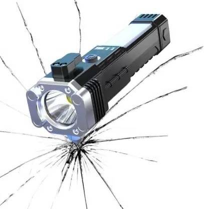 BSVR 4Modes LED Torch+Hammer+Power Bank 1234 12 hrs Torch Emergency Light