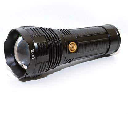 GOR SCORCHER 2000 Lumens Laser LED Flashlight 1500m Range, Rechargeable, 5 Modes Torch