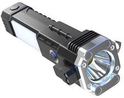 snrn New Rechargeable Flashlight Torch Car Escape Tool with Window Glasses Breaker Torch