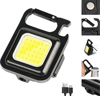 MHAX Bright_Mini_Keychain Light Small_LED Flashlight_USB Rechargeable 3 Modes Torch