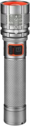 MZ M932-RECHARGEABLE LED METAL TORCH-Zoomable 80W Power with 1500mAh Battery Torch