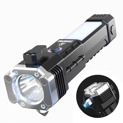 Crasts Portable Rechargeable Torch LED Flashlight Long Distance Torch
