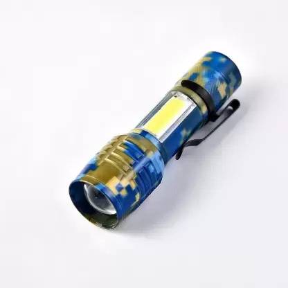 EKAM GLOBAL ARMY Style 2w High Low Flash Focus COB Pocket Torch