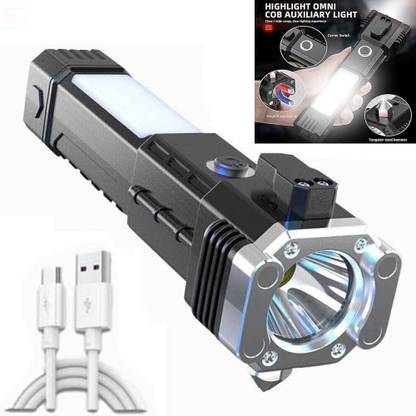 POZUB Multifunctional Portable LED Flashlight Rechargeable Torch for Outdoor,Walking Torch