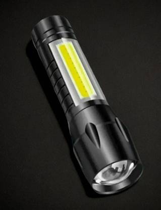 Bashaam V411 (ZOOMABLE METAL LED TORCH)3 Modes Flashlight, Super Bright Torch