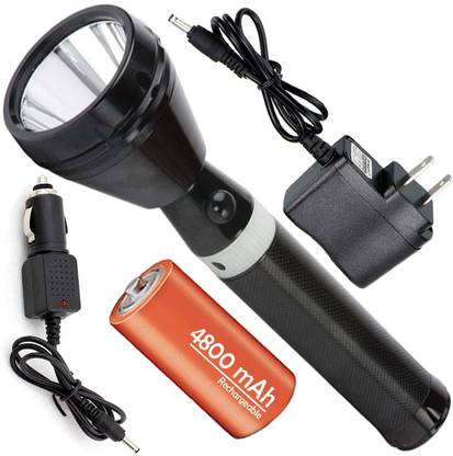 yft J2 Waterproof 800 Meter Long Range Flashlight 3Mode Search Light Full Metal Body Torch