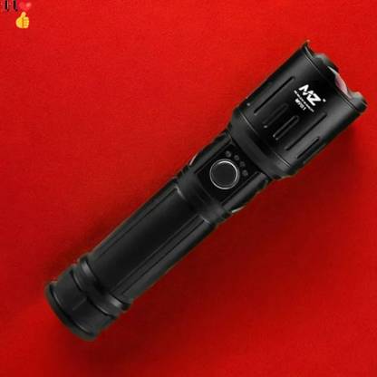 Stybits X438 M981 (ZOOMABLE METAL LED TORCH)5 Modes Flashlight, Super Bright Torch