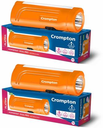 Crompton Pack of 2 Power Ray Dual Pro Torch