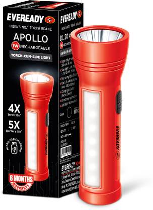 EVEREADY Apollo DL 20 1W LED Torch with Side Light Torch